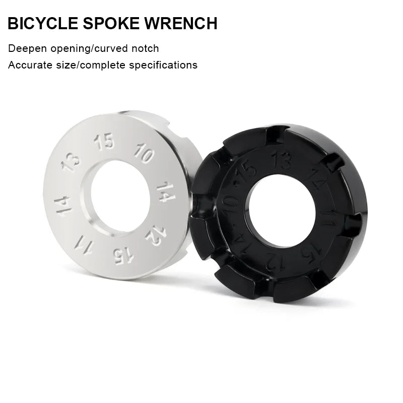 Multitool Bicycle Wheel Rim 8 Way Spoke Wrench Durable Mountain Road Bike Spoke Key Wire Adjustment Hand Tool MTB Repair Tool