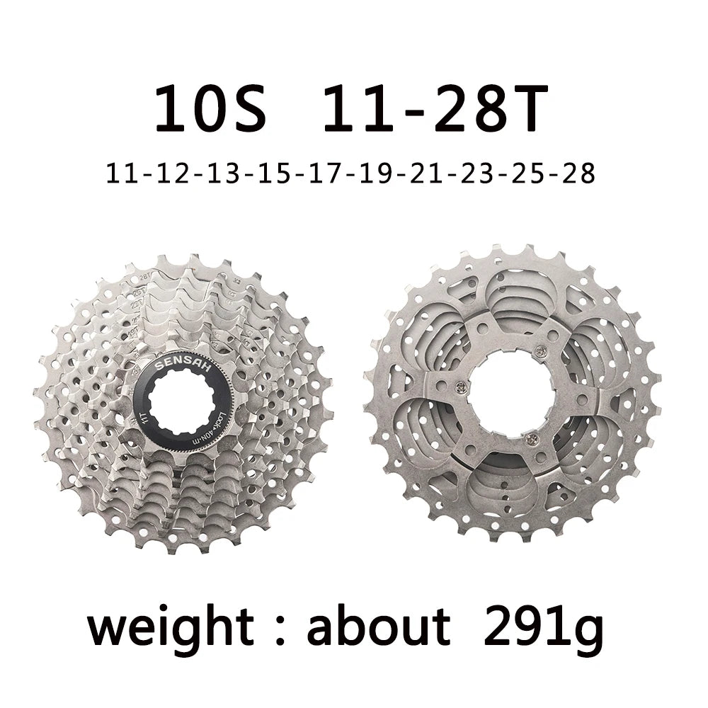SENSAH 8/9/10/11 Speed Road Bike Cassette 11V 23T/25T/28T/30T/32T/34T/36T Bicycle Freewheel K7 10S Flywheel for HG Hub