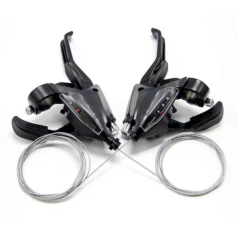 3x7 21 Speed Bicycle Shifter Levers Brake Cycling Disc Handle Brake Levers With Shift Cable Bike Accessories For Road Bike MTB