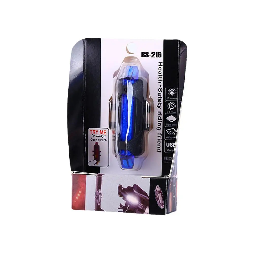 Bicycle Warning Tail Light USB Rechargeable LED Bicycle Lamp Waterproof Safety Warning Cycling Lights
