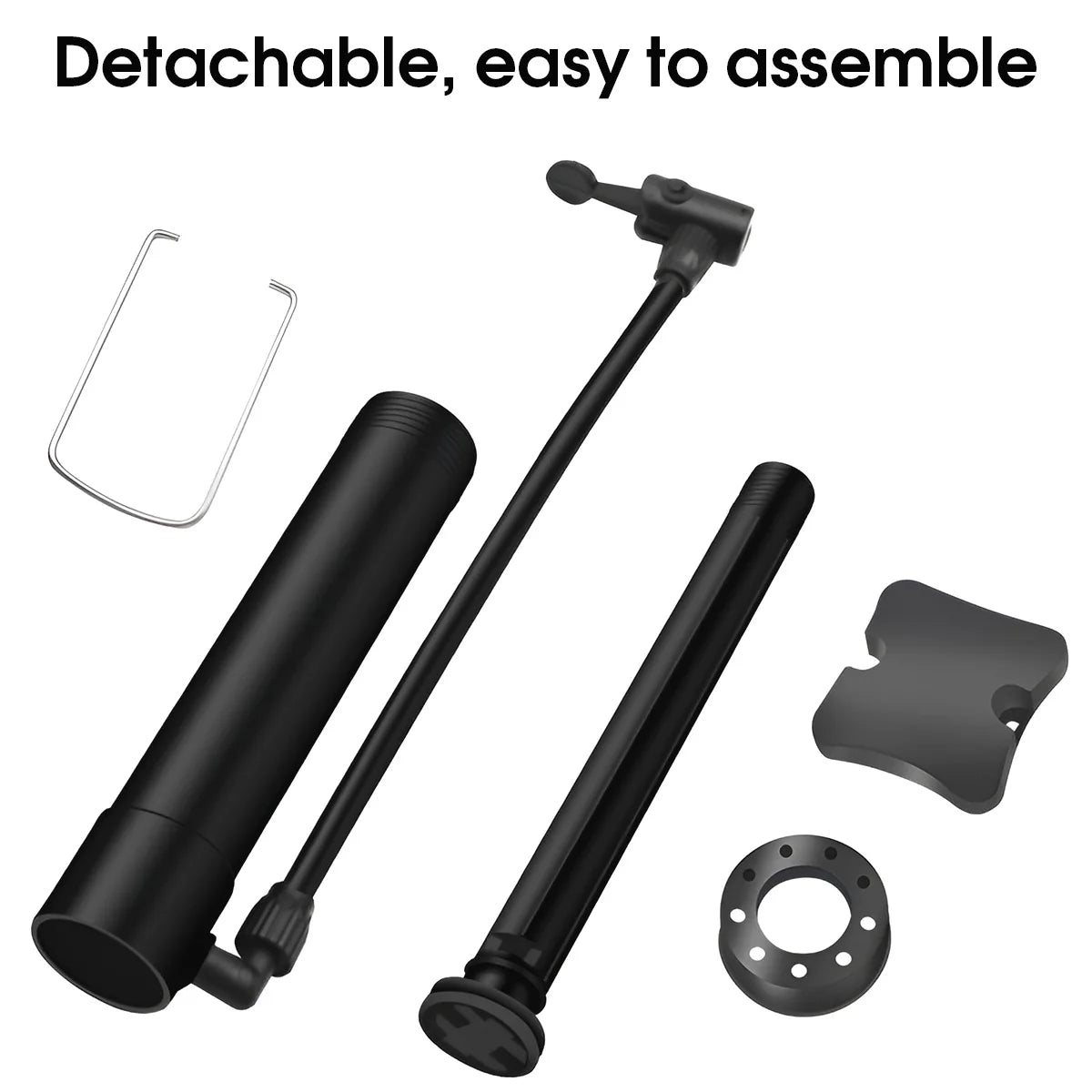 Manual Bicycle Air Pump Portable Bicycle Tire Air Pump Floor Air Pump Suitable for Bicycle Tires Ball Inflation