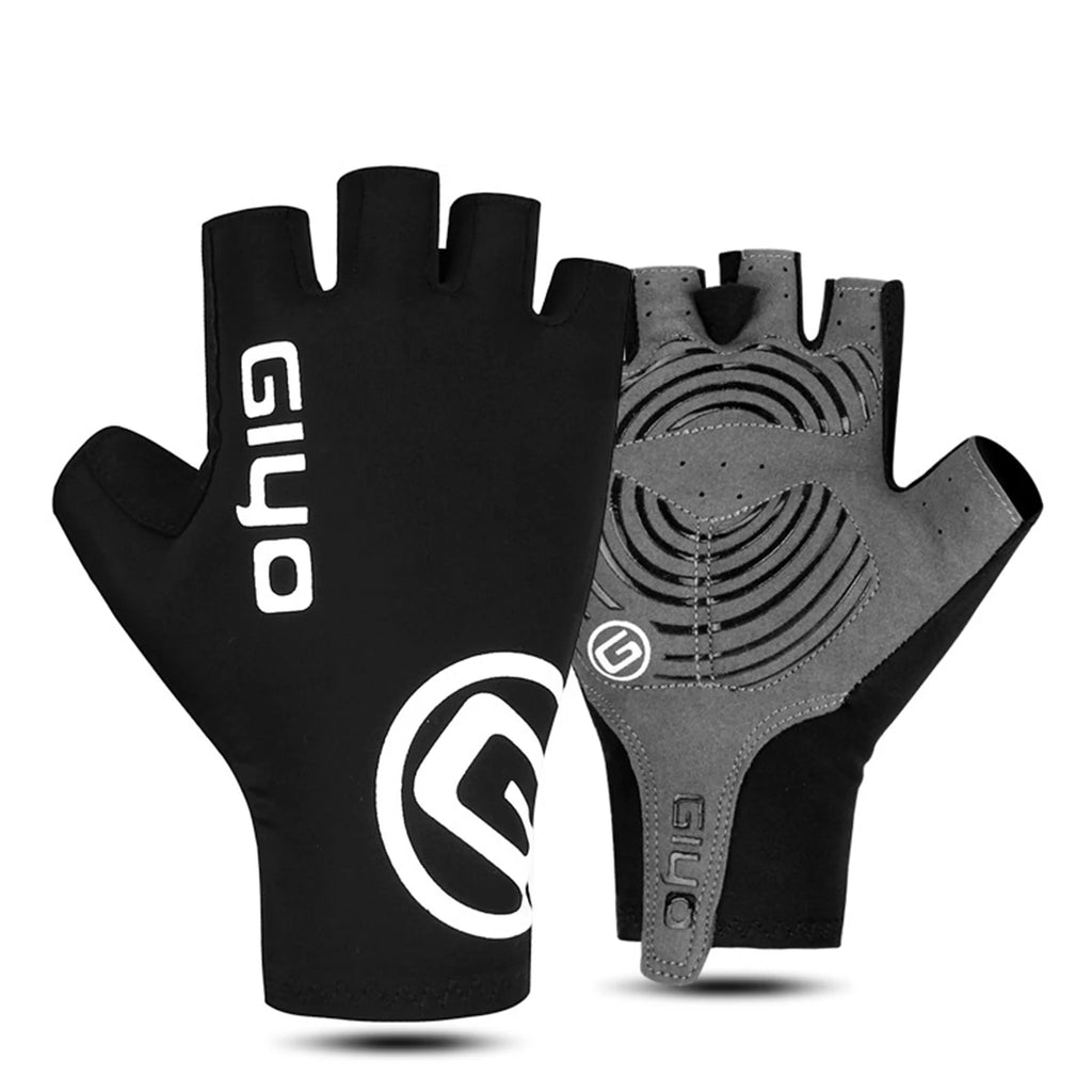 Giyo Short Cycling Gloves Fingerless Gloves Anti-slip Bicycle Lycra Fabric Half Finger Mitten for Mtb Road Bike Sports Racing