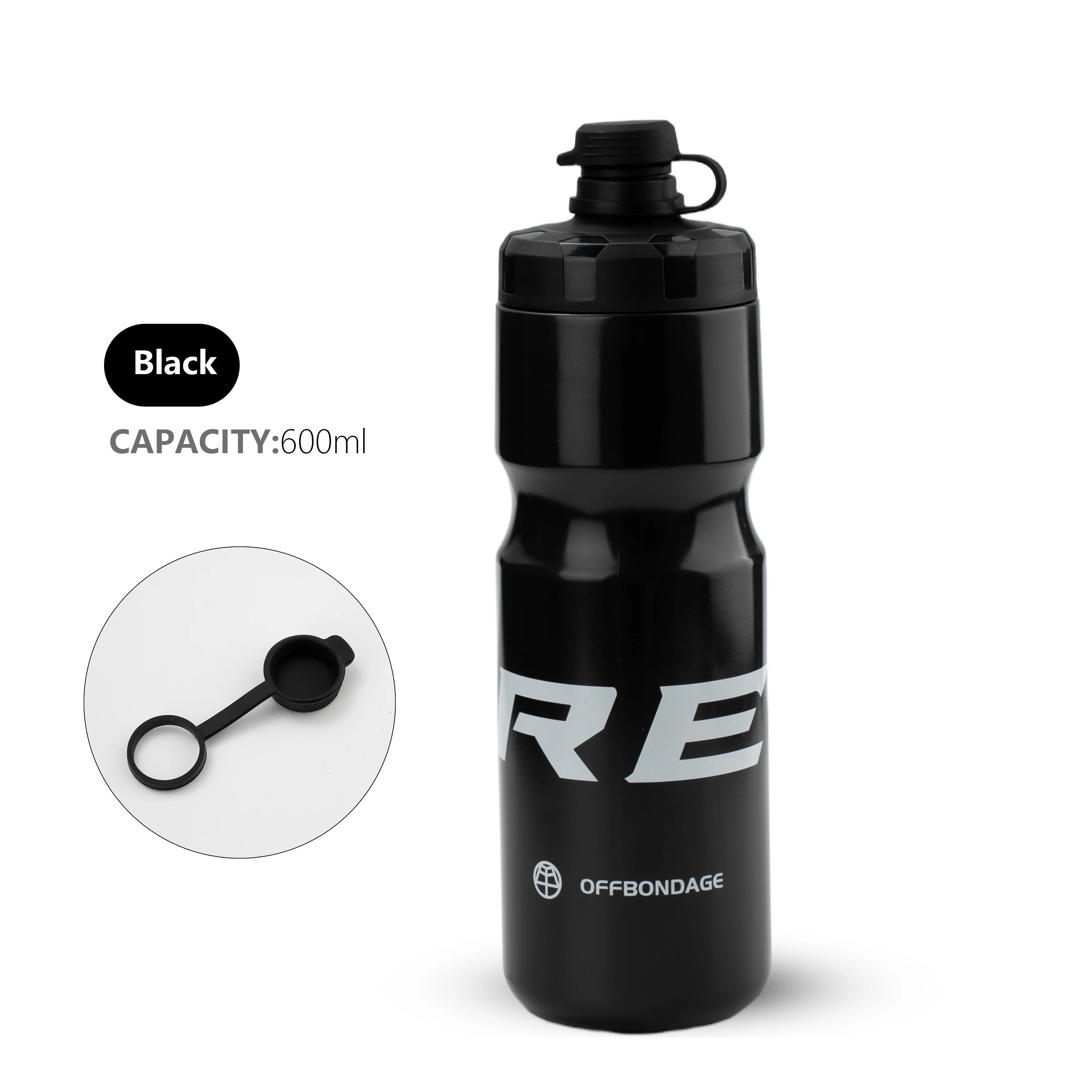 OFFBONDAGE Bicycle Water Bottle Squeezable Cycling Bottle Non-Deform Ultralight Sports Bottle Outdoor Camping Bike Drink Bottle