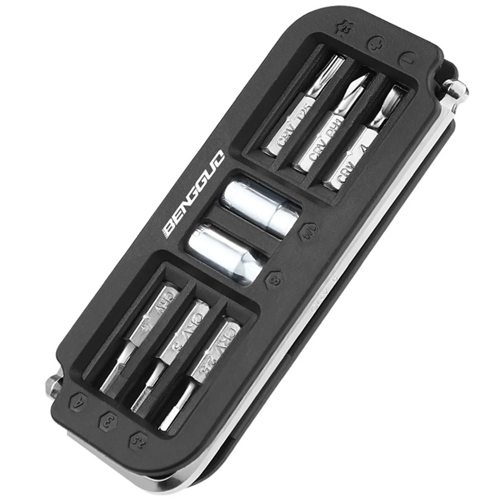 10 IN 1 Bicycle Repair Tools Multifunctional MTB Road Bike Repair Tool Kit Combination Maintenance Tools Cycling Accessories