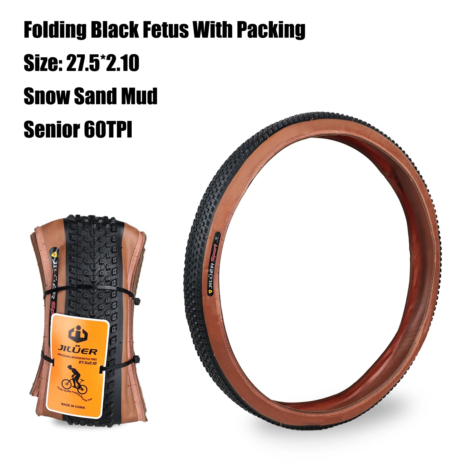 Bicycle JILUER Tire 20x4.0/26x2.25 4.0/27.5x2.1 2.2/29x2.2 Mountain Bike Foldable Anti Puncture Fetus Tyre For MTB/CY/XC/BMX