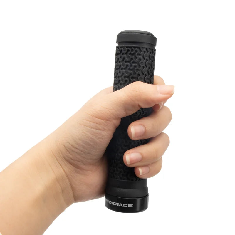 Bicycle Handle Bar Grips MTB Mountain Bike Soft Single-sided Locking Handlebar Cover Plug Rubber Non-slip Cycling Accessories