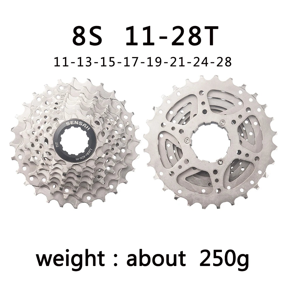 SENSAH 8/9/10/11 Speed Road Bike Cassette 11V 23T/25T/28T/30T/32T/34T/36T Bicycle Freewheel K7 10S Flywheel for HG Hub
