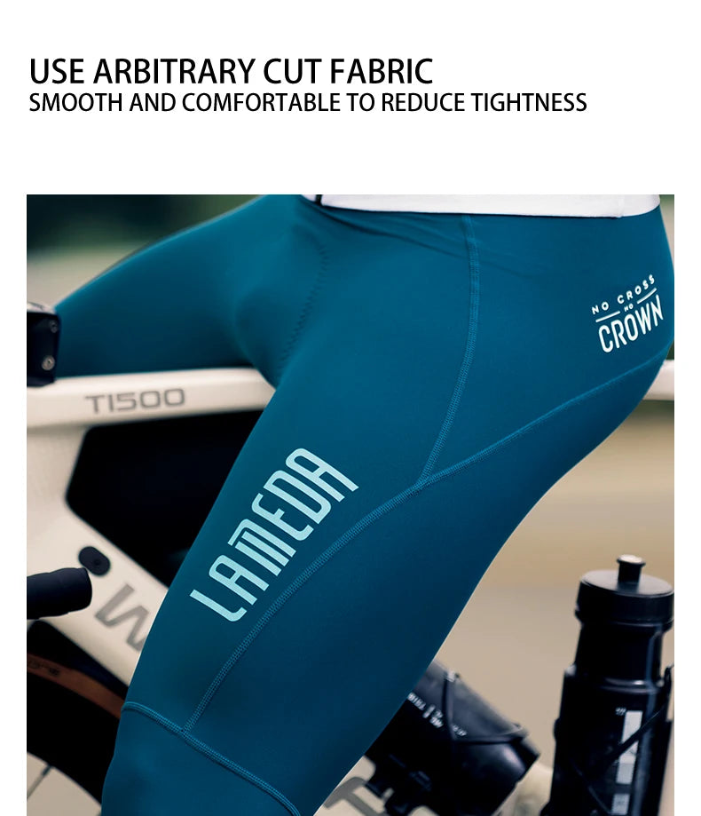 Lameda Bicycle Clothes Set Comfortable Breathable Tight Quick Drying Men's Cycling Clothes Long Sleeved Top Bicycle Pants