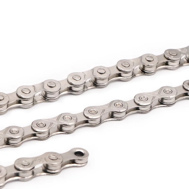 Bicycle Chain For Single/6-7-8/9/10/11/12 Speed Mountain Road Bike Chain MTB 24/27/30 Variable Speed Silver Cycling Accessories