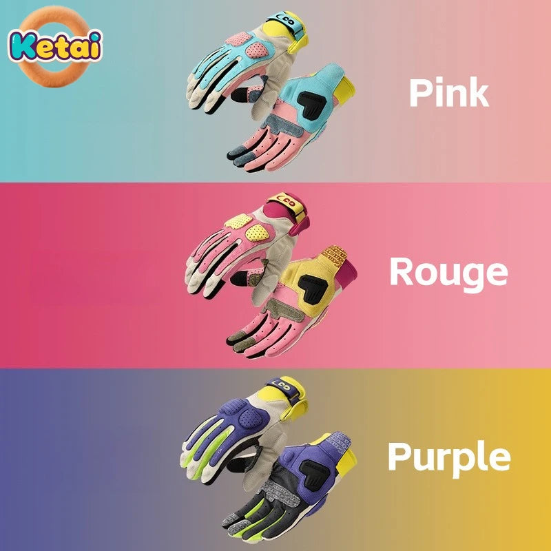 Motorcycle Gloves for Men and Women Outdoor Sports Bicycle Riding Gloves Anti Slip, Wear Resistant, Breathable Motorcycle Gloves