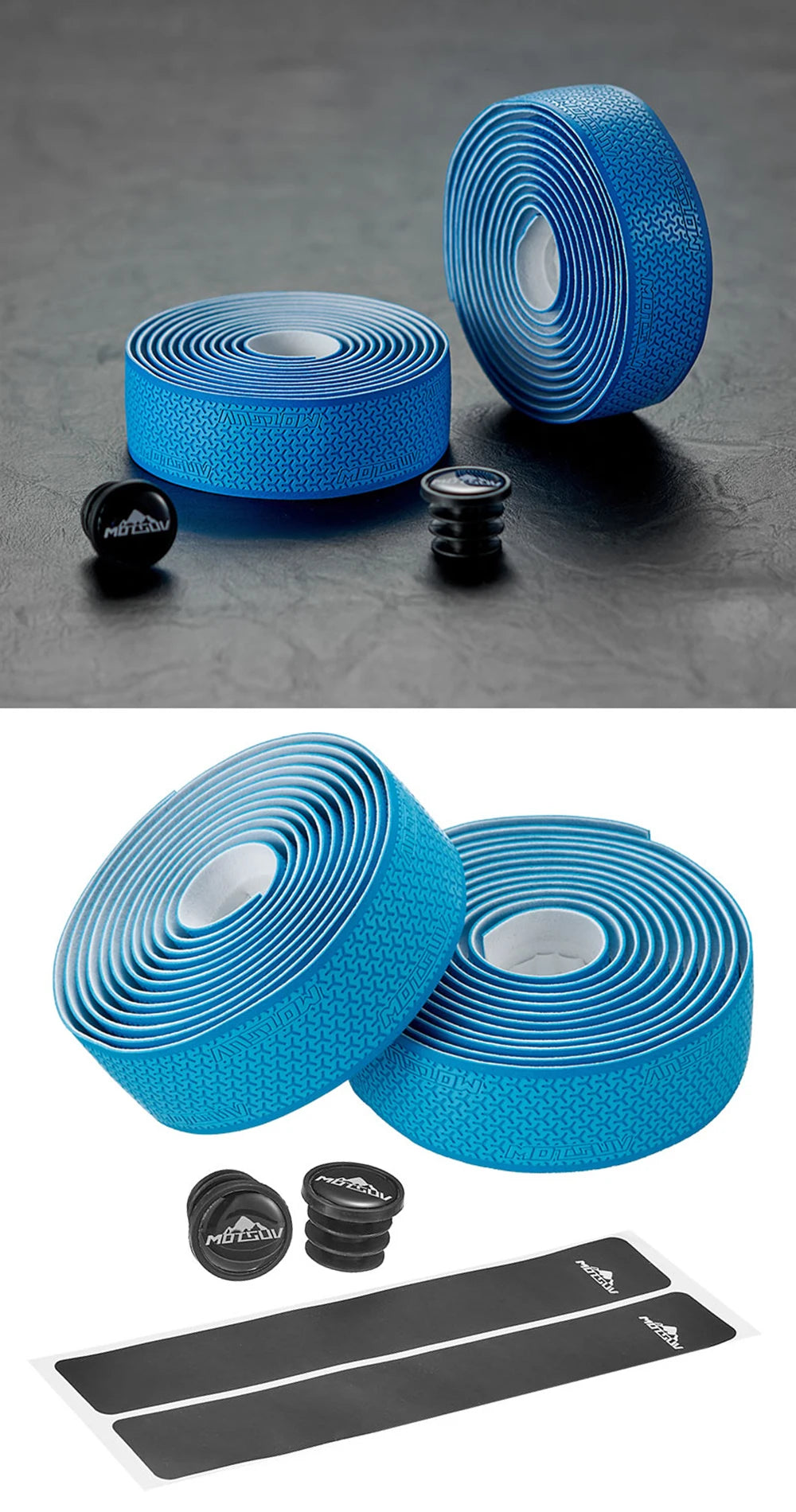 1Pair  Road Bike Handlebar Tape Anti Slip Silica Gel Handlebar Tape Shock Absorption Cycling Bar Tape Bicycle Accessories