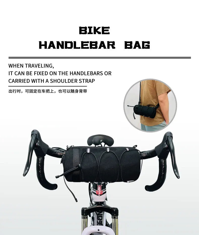 Bicycle front bag, chauffeur, large-capacity storage bag, outdoor waterproof cycling bag, mountain bike front bag Bicycle Bags