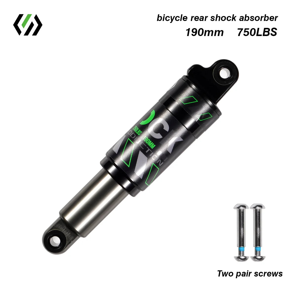 Bike Rear Shock Absorber, Bicycle Hydraulic Shock Absorbers, Suspension, 120mm, 125mm, 150mm, 165mm, 185mm, 190mm,200mm Dropship
