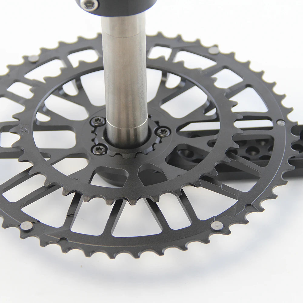 CRUZbike Road Bike Crankset 155/160/165/170/ Crank 9/10/11/12 Speed Double Chainring 46-30/48-32T with Bottom Bracket