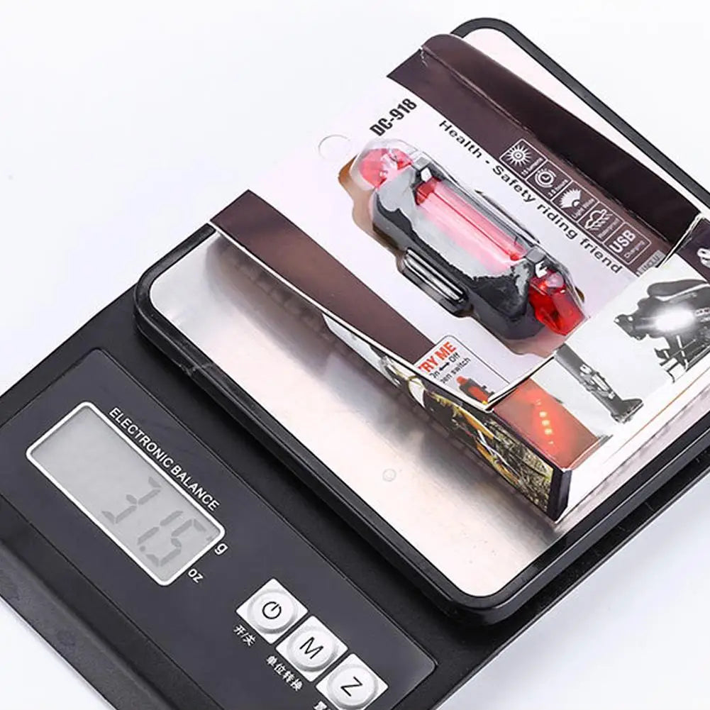 Bicycle Warning Tail Light USB Rechargeable LED Bicycle Lamp Waterproof Safety Warning Cycling Lights