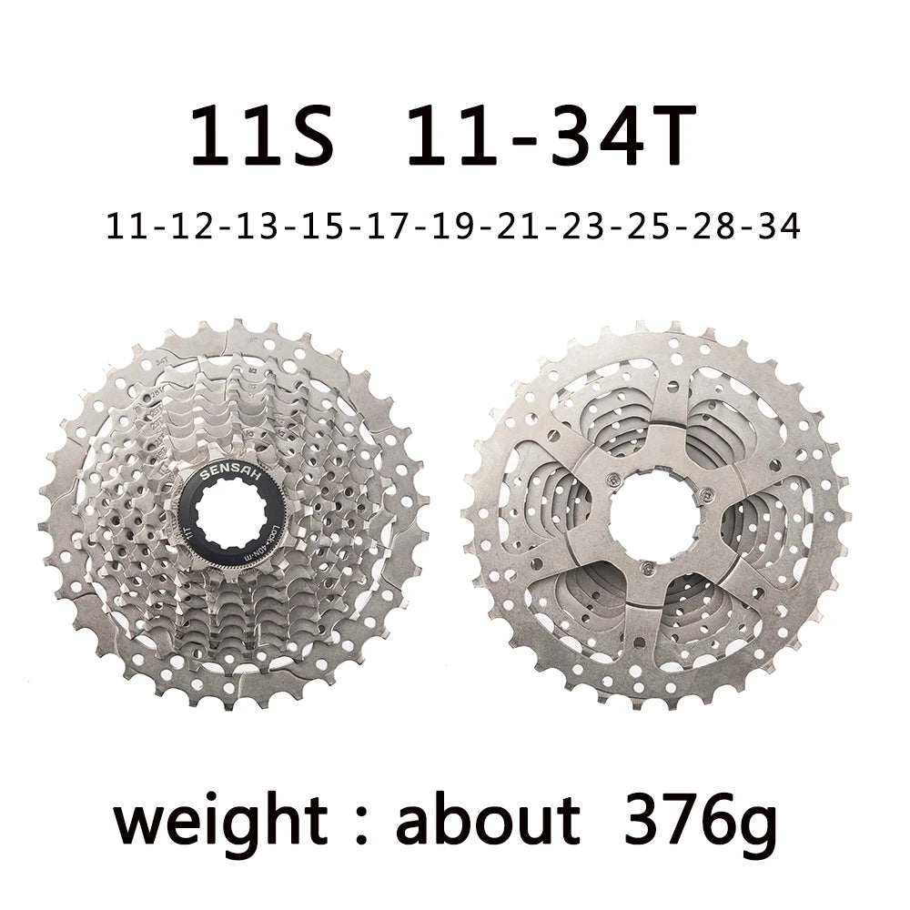 SENSAH 8/9/10/11 Speed Road Bike Cassette 11V 23T/25T/28T/30T/32T/34T/36T Bicycle Freewheel K7 10S Flywheel for HG Hub