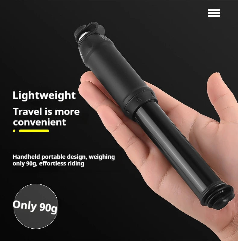 Portable Mini Bicycle Air Pump Aluminium Alloy Hand Bike Pump MTB Road Bicycle Inflator Cycling Frame Tires Pump