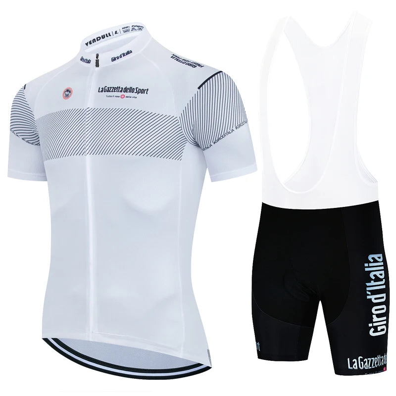 Bicycle Clothes Cycling Jersey Set Summer Tour of Italy Road Bike Short Sleeve Cycling Clothing Men Mtb Jersey Set Sport Wear