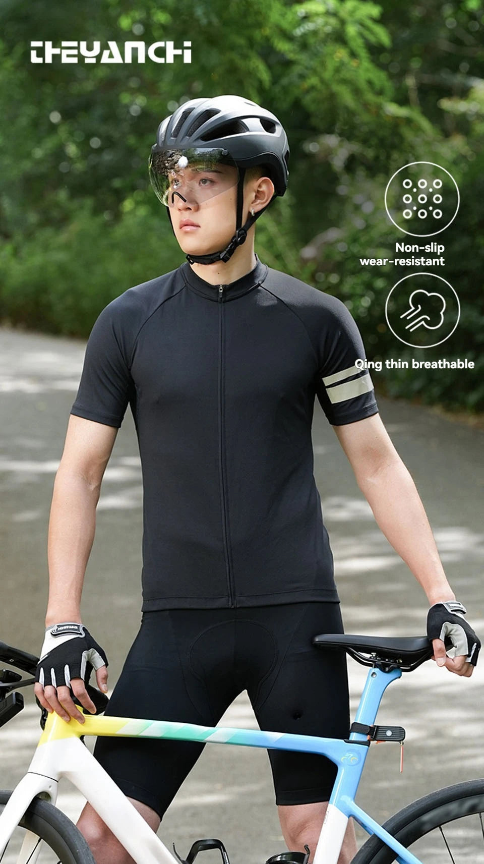 GTUBIKE Cycling Gloves Bicycle Gloves Mountain Bike Gloves – Anti Slip Shock Absorbing Padded Half Finger Short Sport Gloves