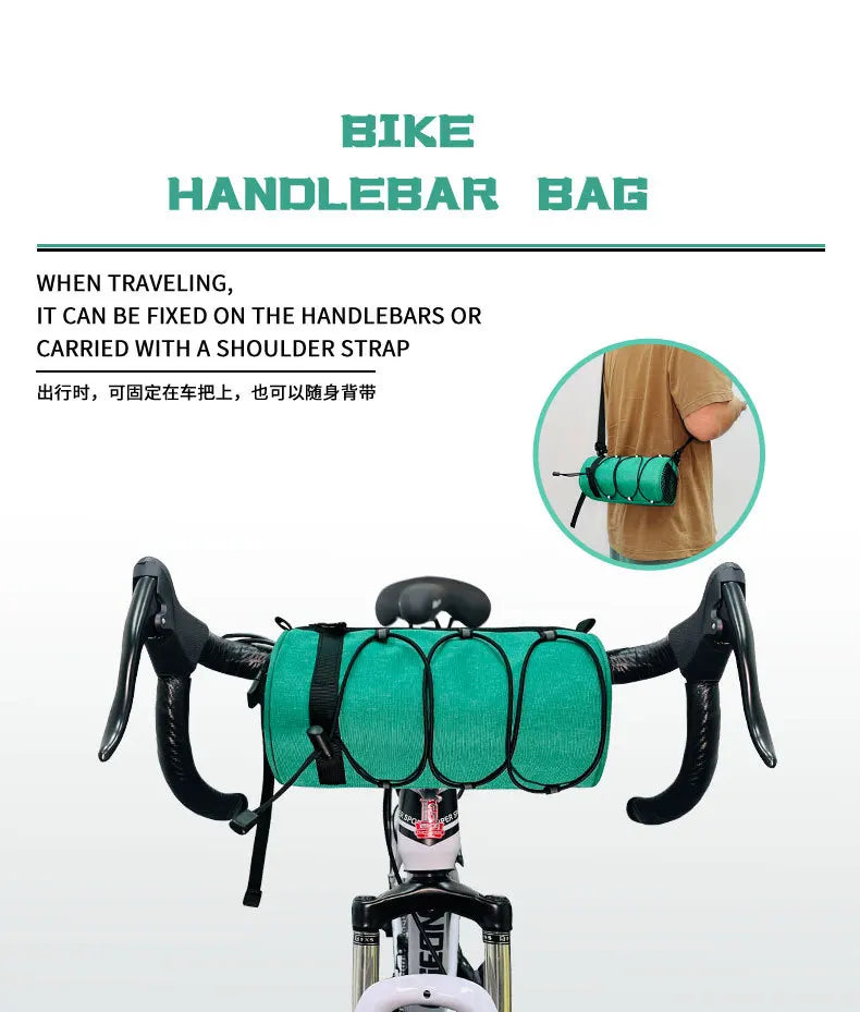 Bicycle front bag, chauffeur, large-capacity storage bag, outdoor waterproof cycling bag, mountain bike front bag Bicycle Bags