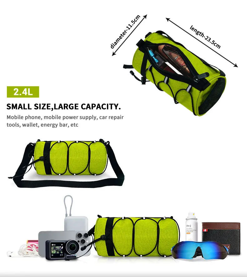 Bicycle front bag, chauffeur, large-capacity storage bag, outdoor waterproof cycling bag, mountain bike front bag Bicycle Bags