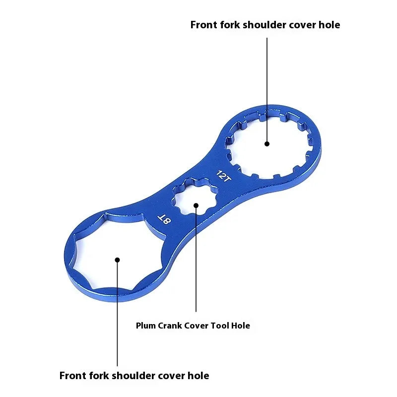 Bicycle Aluminum Alloy Tools Front Fork Wrench Multifunctional Bicycle Repair Tools Disassembly Tools Mountain Bike Removal Tool