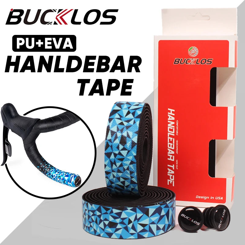 BUCKLOS Road Bike Bar Tape Ultralight Handlebar Tapes EVA+PU Soft Anti-Vibration Wrap Tape Durable Bar Tape Cycling Accessories