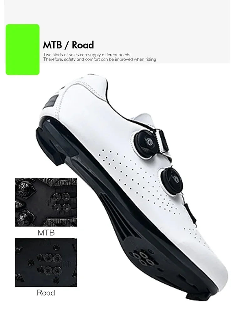 Cycling Sneaker MTB Men Sport Road Bike Boots Flat Racing Speed Sneakers Trail Mountain Bicycle Footwear Spd Pedal Cycling Shoes