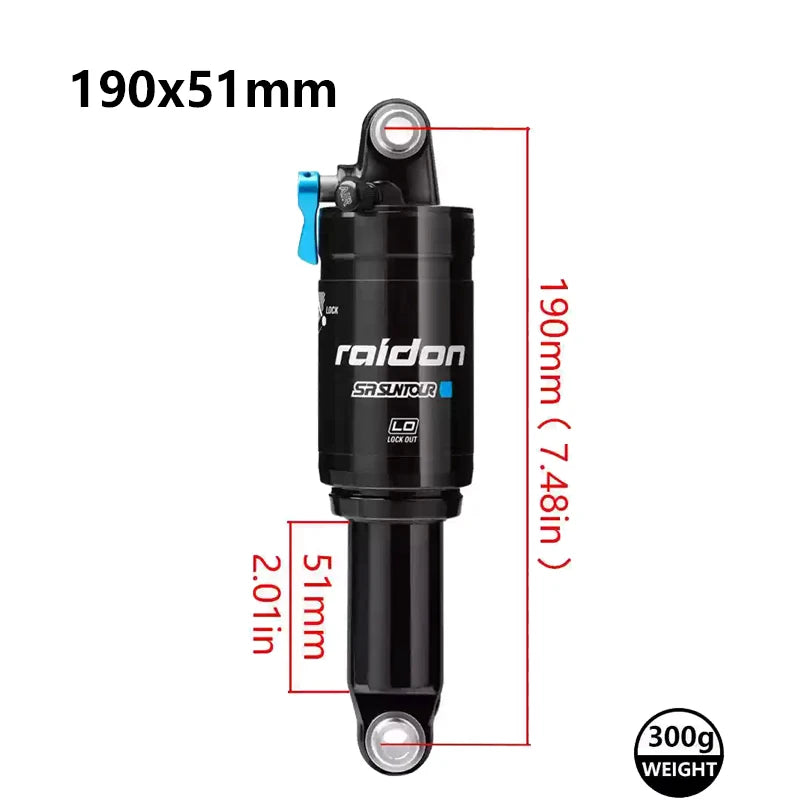 SR SUNTOUR RAIDON Bicycle Rear Shock Absorber Mountain Bicycle Shock Absorber XC Soft Tail Pressure Rear Bumper Shock Absorber
