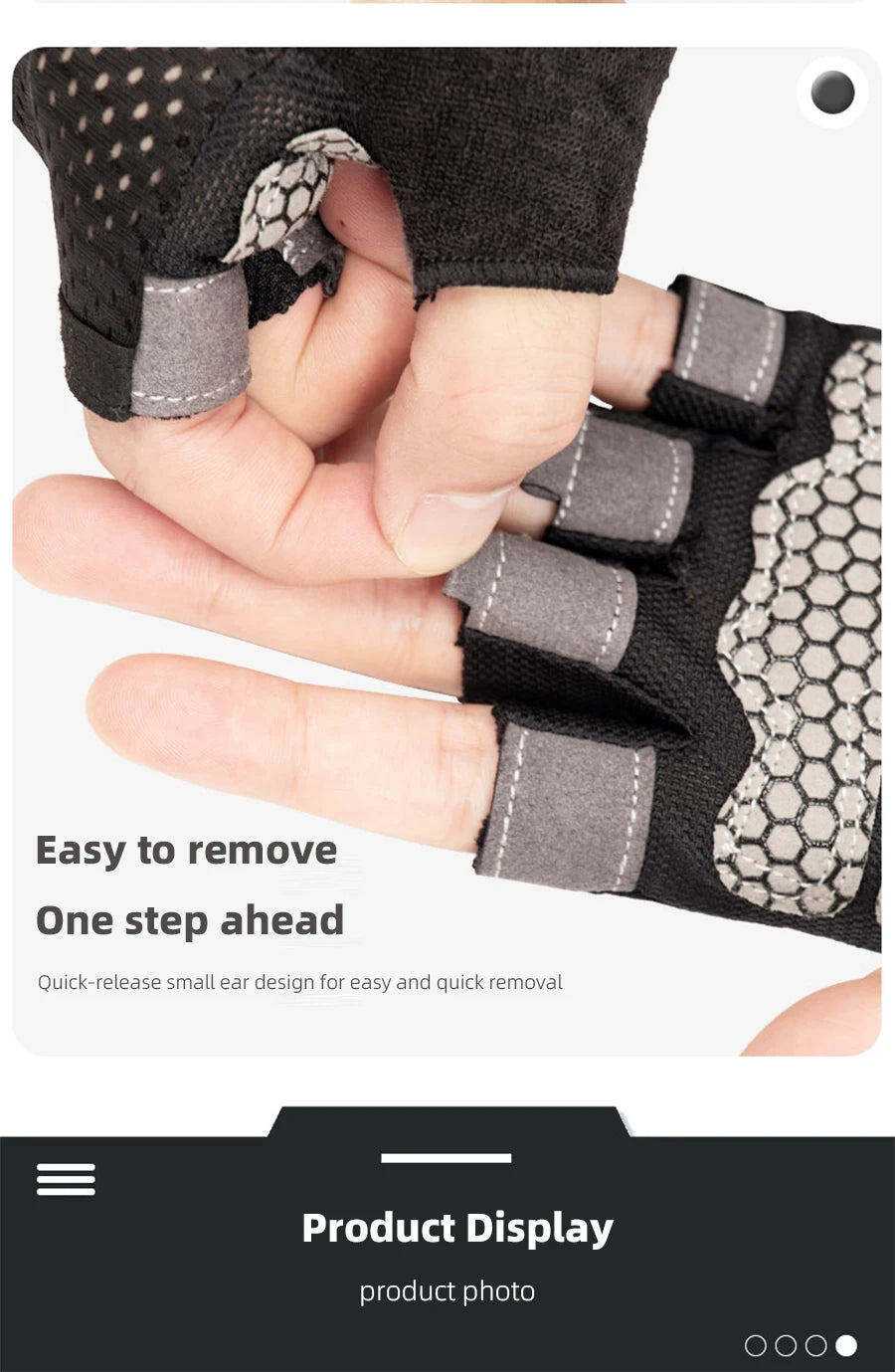 With Anti-Slip Shock-Absorbing Workout Gloves Motorcycle Exercise Cycling Gloves Weight Lifting Gym Training Light Biking Gloves