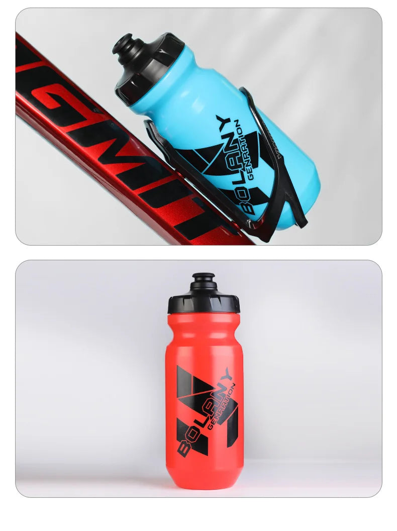 Bicycle Water Bottle PP5 Lightweight Squeeze-type Running Cycling Kettle BPA-Free Leak-Proof 610ML Mountain Road Bike Bottle