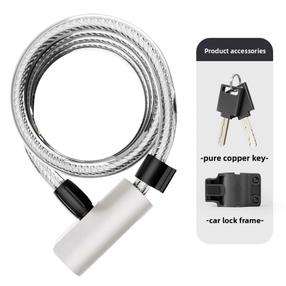 Bicycle Anti-theft Lock, Electric Bike Cable, Portable Bike Lock, Chain Lock, Bicycle Riding Accessories